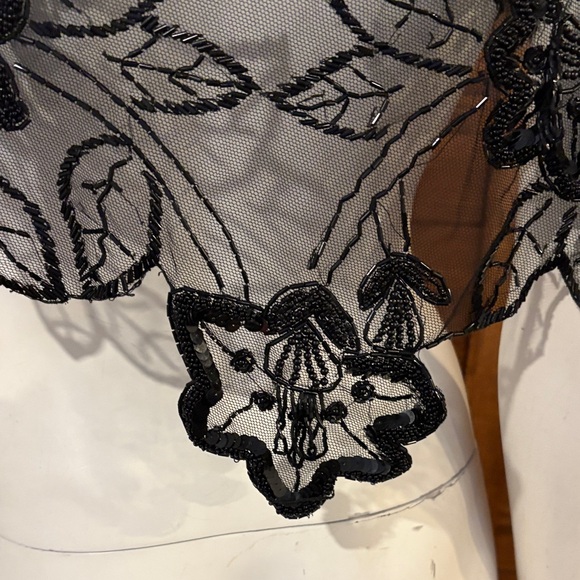 Source Unknown Black Floral Lace Bolero Shrug - Picture 2 of 5